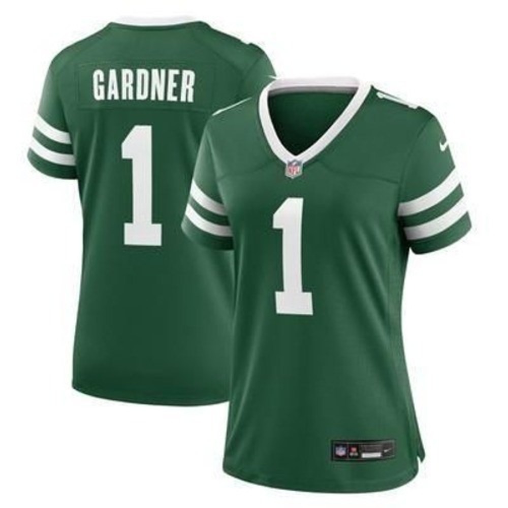 Women's Small Nike Ahmad Sauce Gardner Legacy Green New York Jets Game Jersey